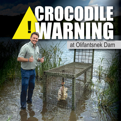 <p>Crocodile Warning at Olifantsnek Dam</p>

