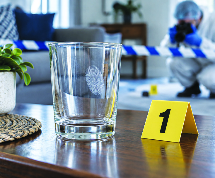 THE CLUE YOU TOUCH... COULD BE THE CLUE POLICE NEED