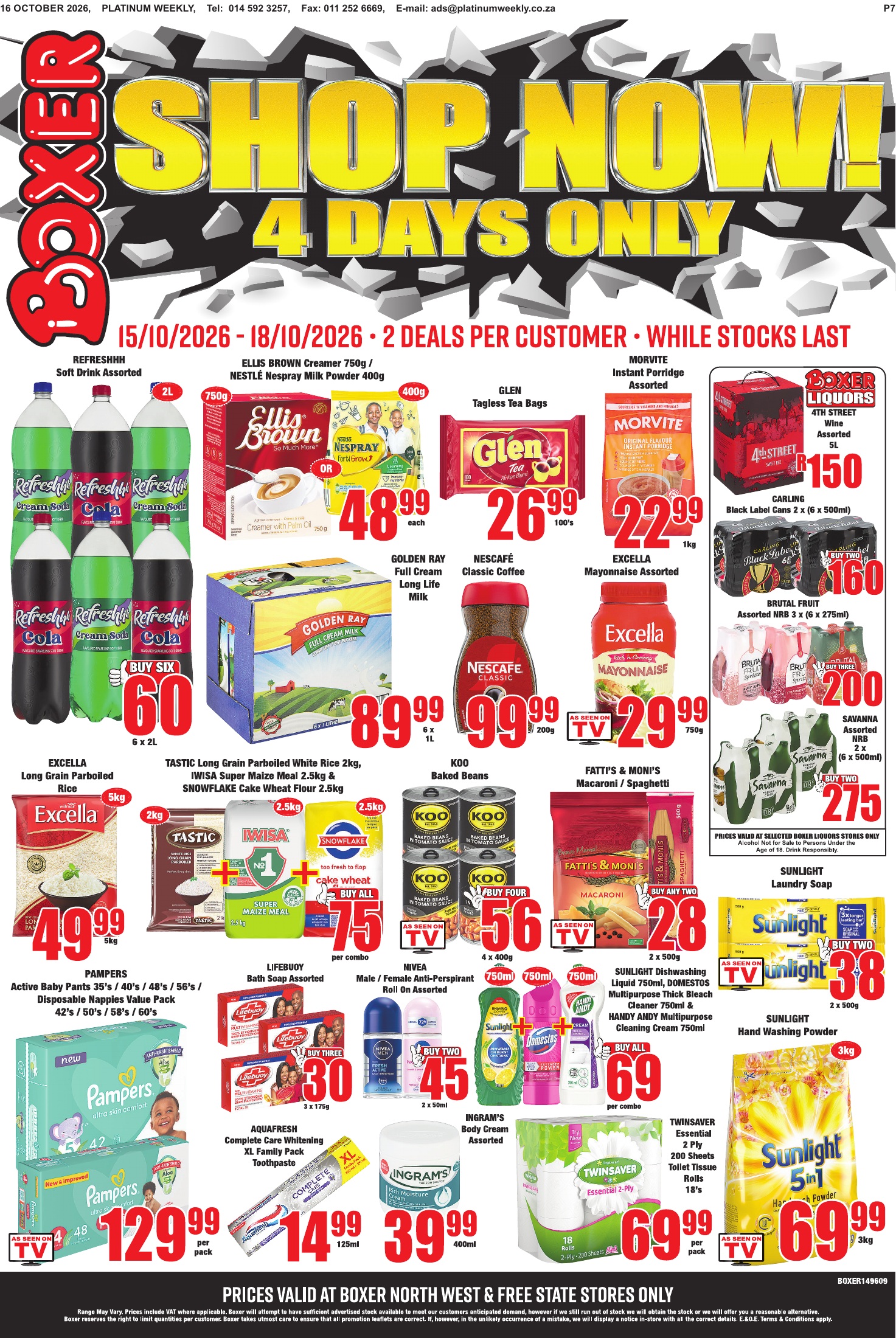 Boxer — Shop now! Groceries and household specials